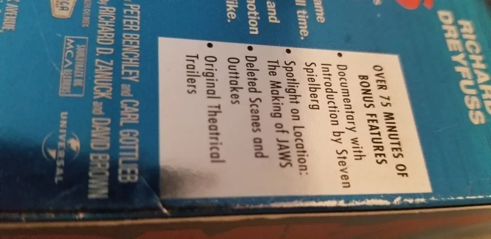 Jaws VHS , two tape set . image indicator(4)