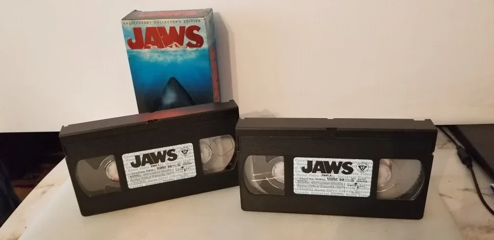 Jaws VHS , two tape set . image indicator(5)