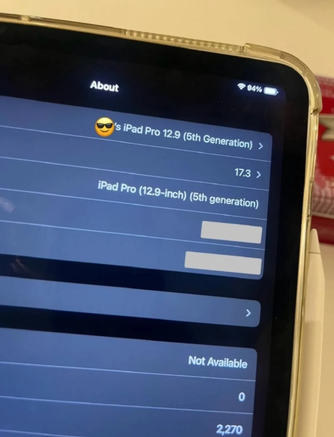 iPad Pro 12.9 inch (5th Generation)  1 TB Storage Wi-Fi/Cellular image indicator(8)