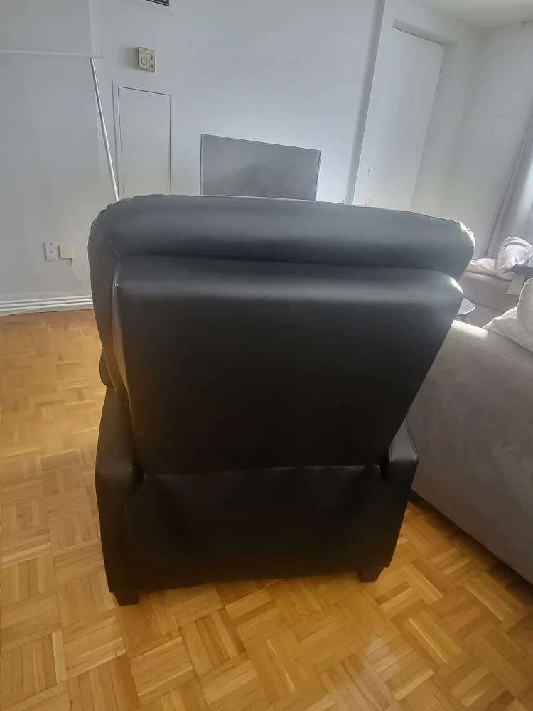 Black Leather Recliner Chair image indicator(2)