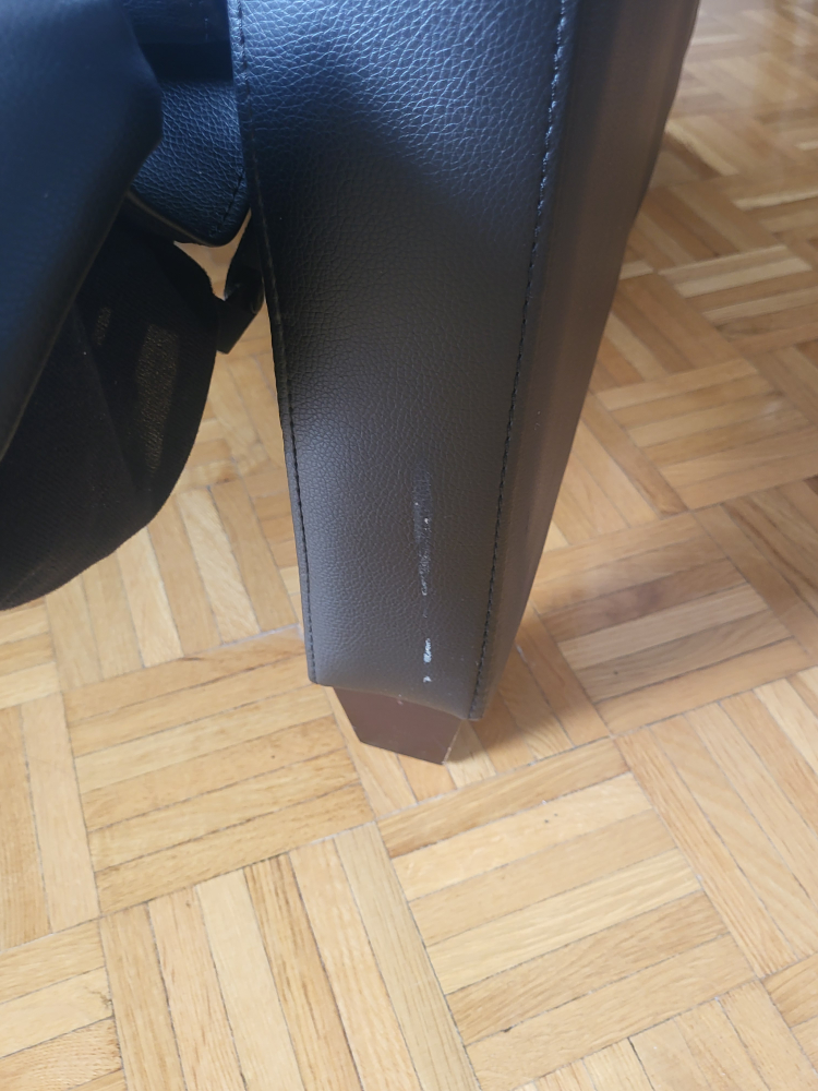 Black Leather Recliner Chair - photo 4