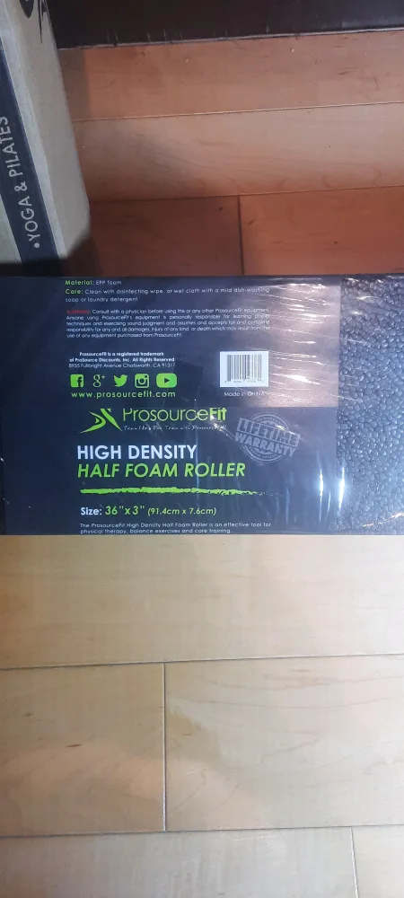 Brand New ProsourceFit Half-Round Foam Roller - 36" x 3" 🏈 image indicator(3)