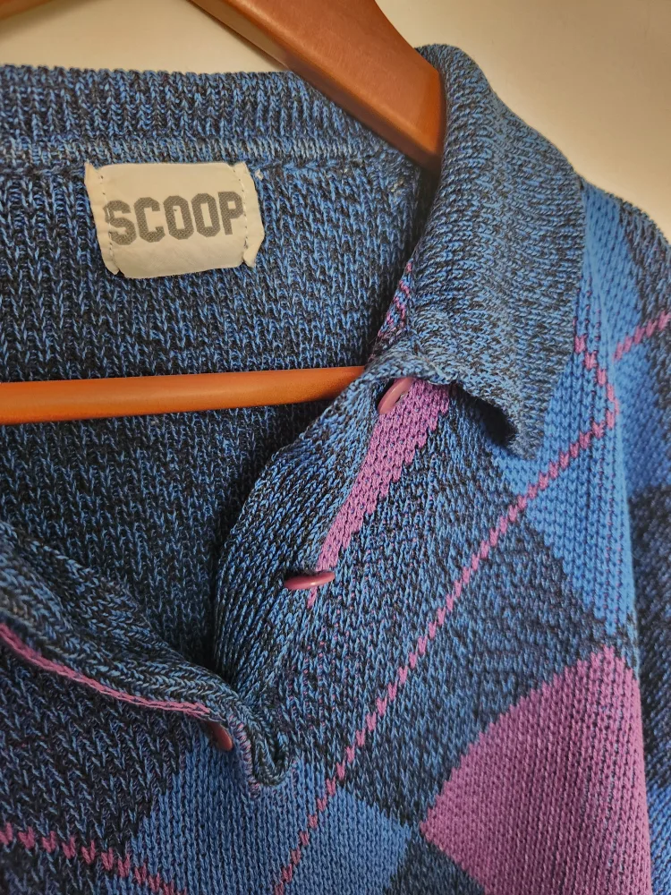 Blue and Purple Argyle Sweater image indicator(2)