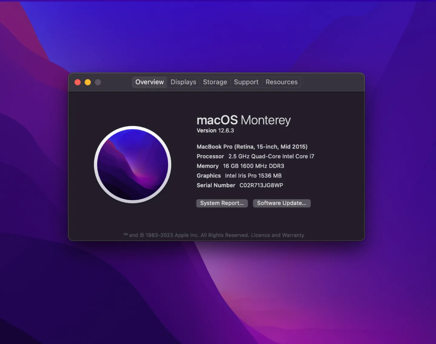 MacBook Pro 15 inch (Mid 2015), 2.5 GHz core i7, 512 GB SSD image indicator(4)