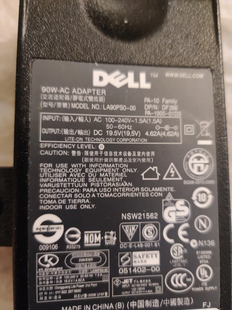 Dell 90W AC Adapter Laptop Power Supply image indicator(3)