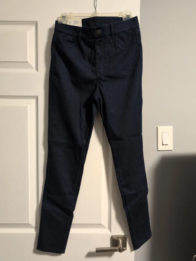 🆕 Uniqlo Ultra Stretch High Rise Denim Leggings Pants image indicator(4)