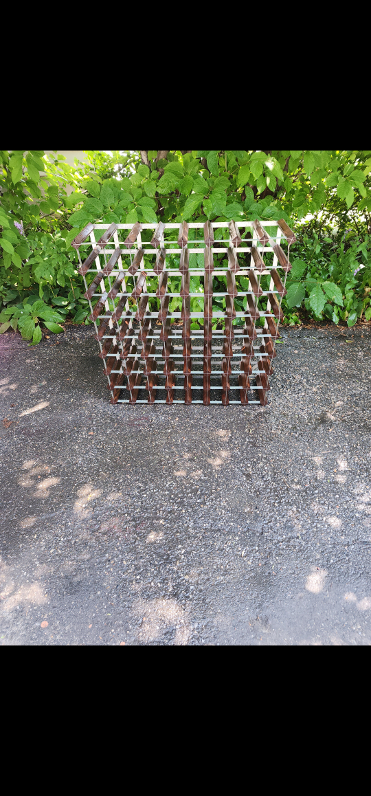 Vintage Wooden Wine Rack