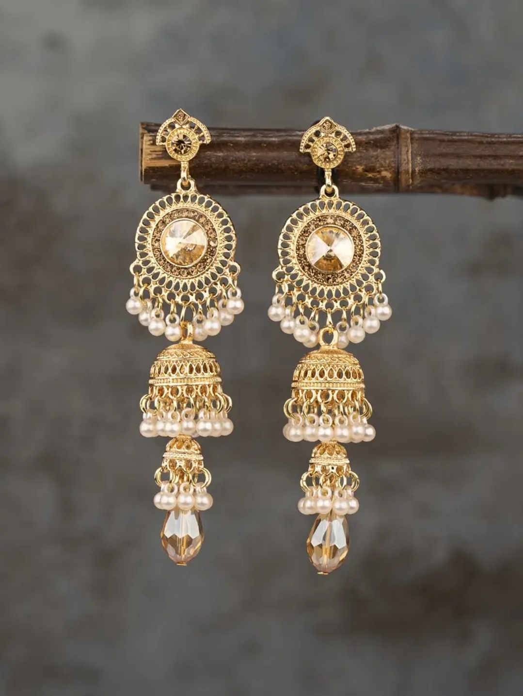 Elegant Gold Dangle Earrings - Set of 5 Pairs - photo 5