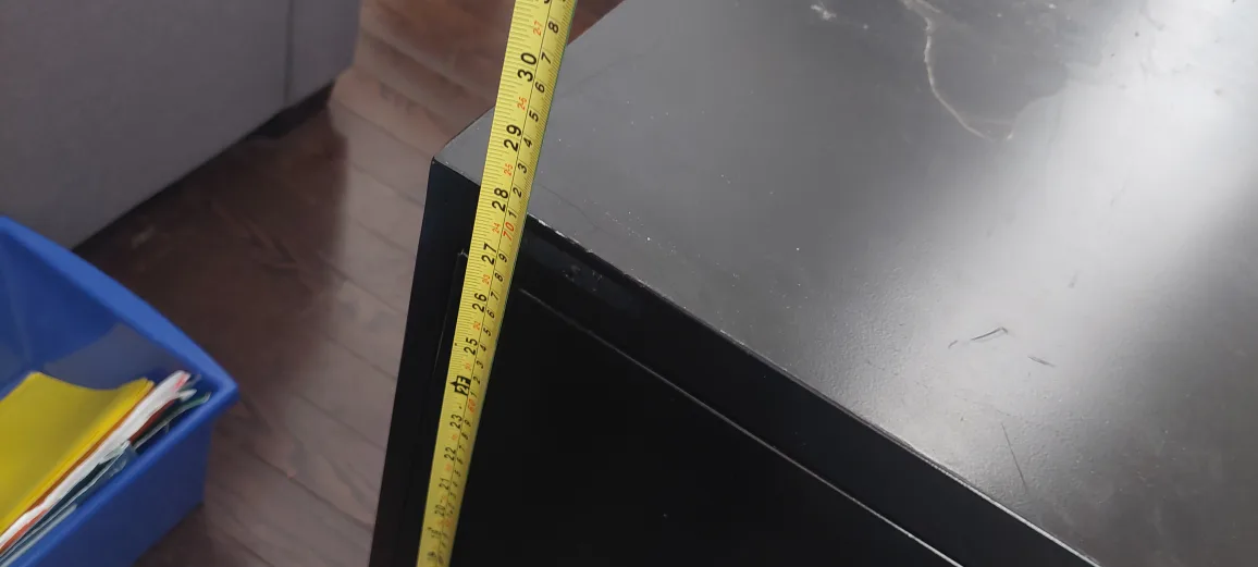 Black Metal Two-Drawer Filing Cabinet #Freecycle image indicator(2)