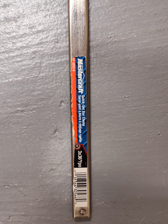 Pair of Mastercraft Quick-Set Bar Clamps 3x36" - photo 4
