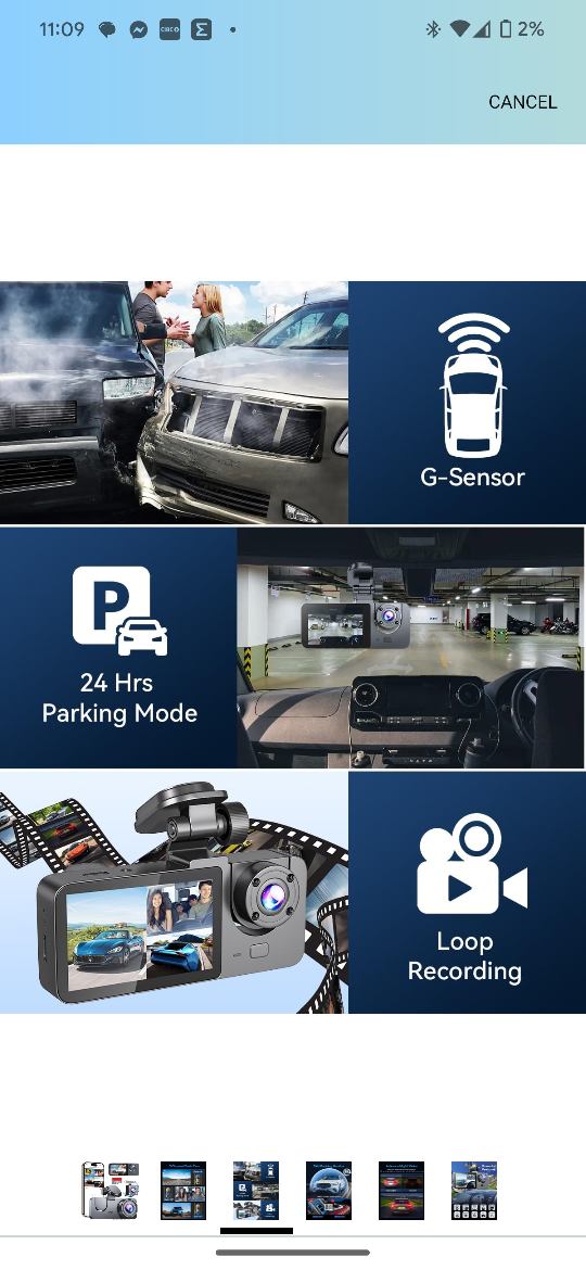Veqotya 3-Channel 4K Dash Cam with Night Vision - photo 3