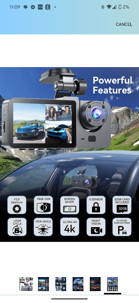 Veqotya 3-Channel 4K Dash Cam with Night Vision - photo 5