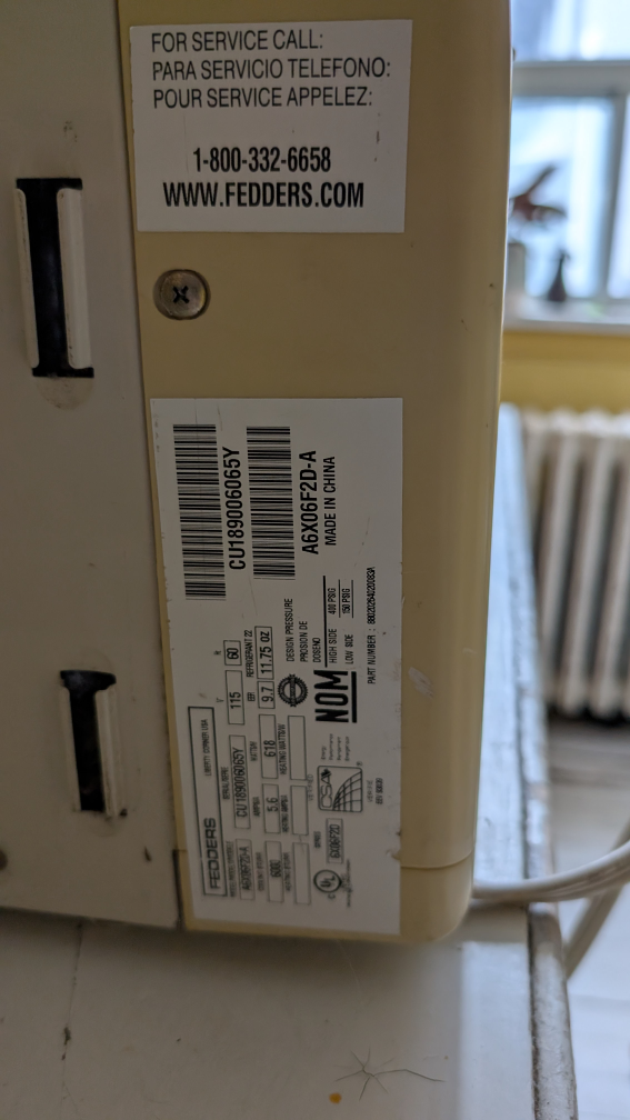 Used Fedders Window Air Conditioner - photo 2