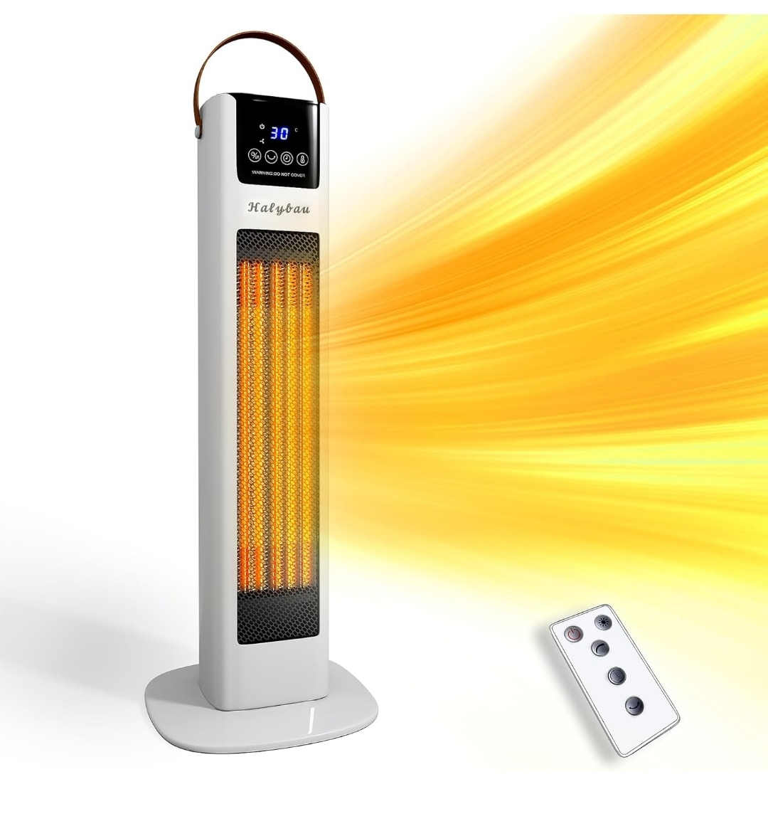 Halybau 1500W Ceramic PTC Heater with Remote