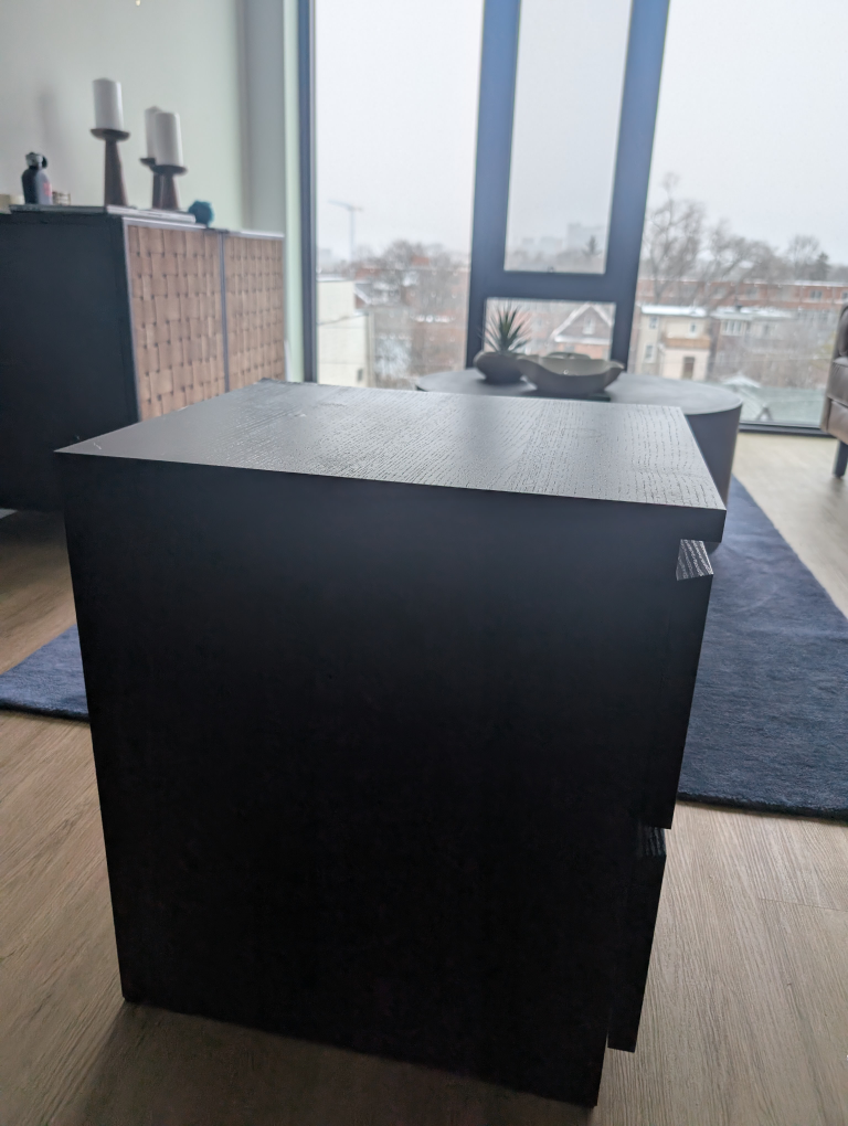 IKEA MALM Two-Drawer Nightstand - Black-Brown - photo 2