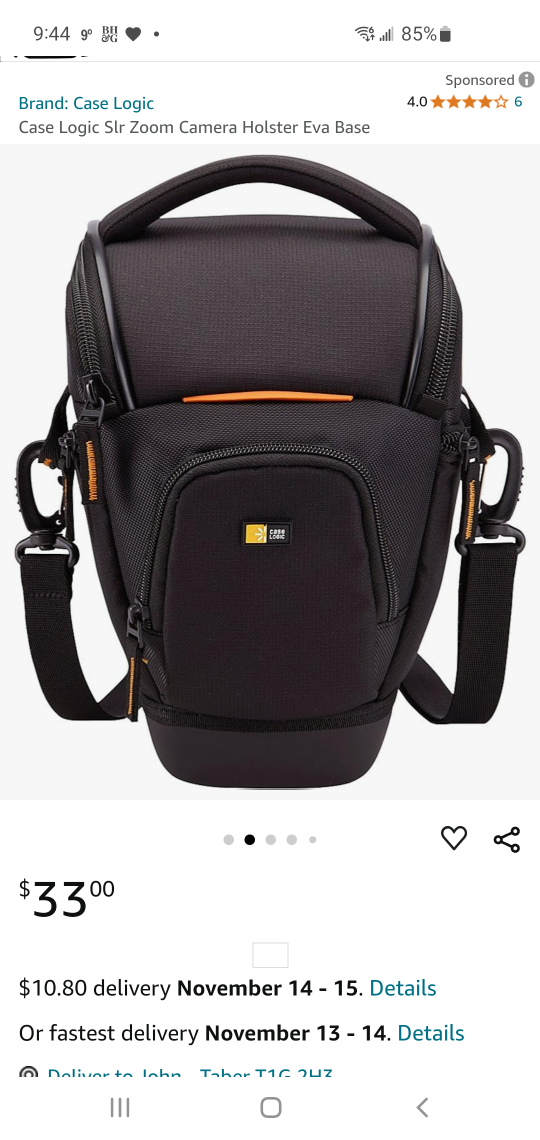 Case Logic SLR Zoom Camera Holster Eva Base - photo 2