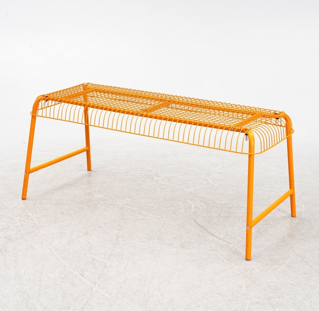 Ikea Vasteron Orange Wire bench | Karrot