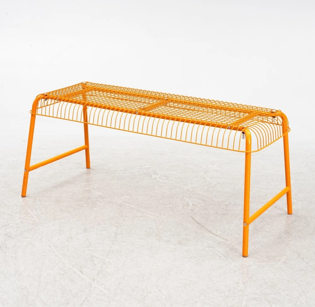 Ikea Vasteron Orange Wire bench | Karrot