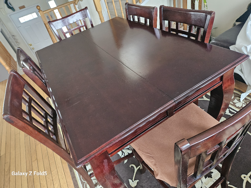 solid wood dining table 6 seater - photo 5