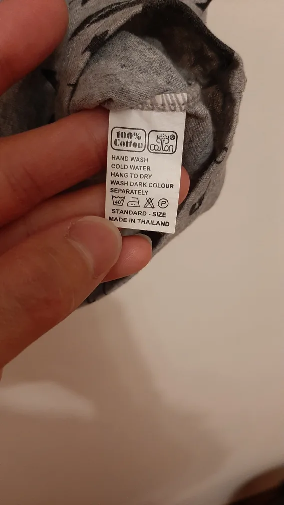 Grey Star Print T-Shirt - Size Standard image indicator(3)