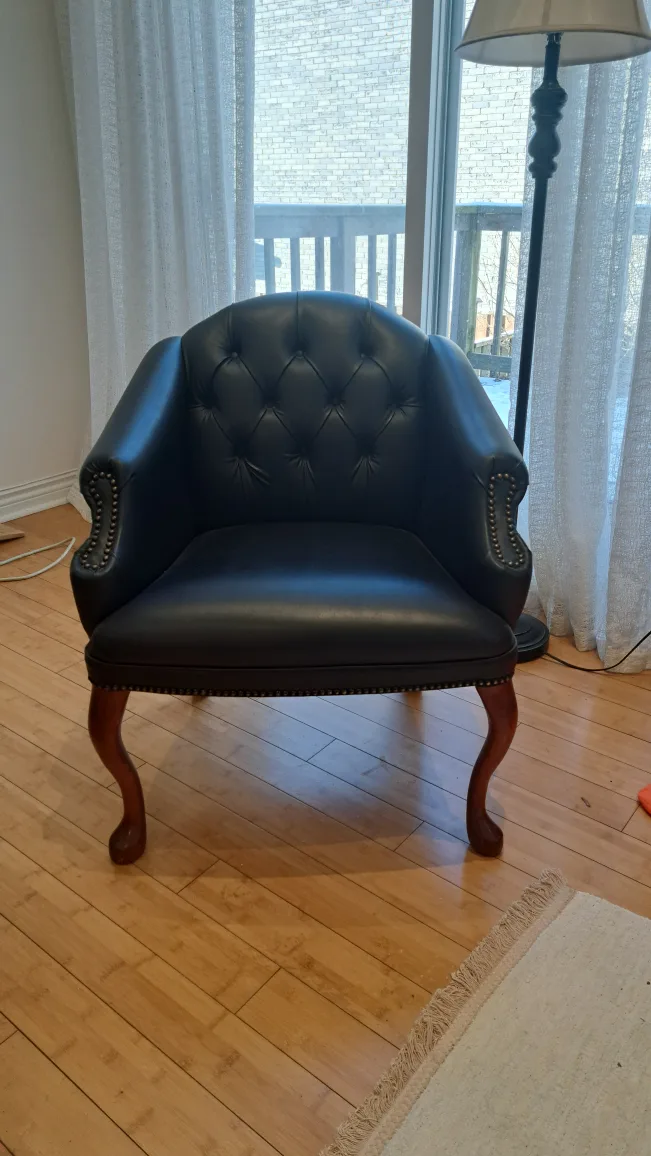 Dark Blue Accent Chair (🏈) thumbnail