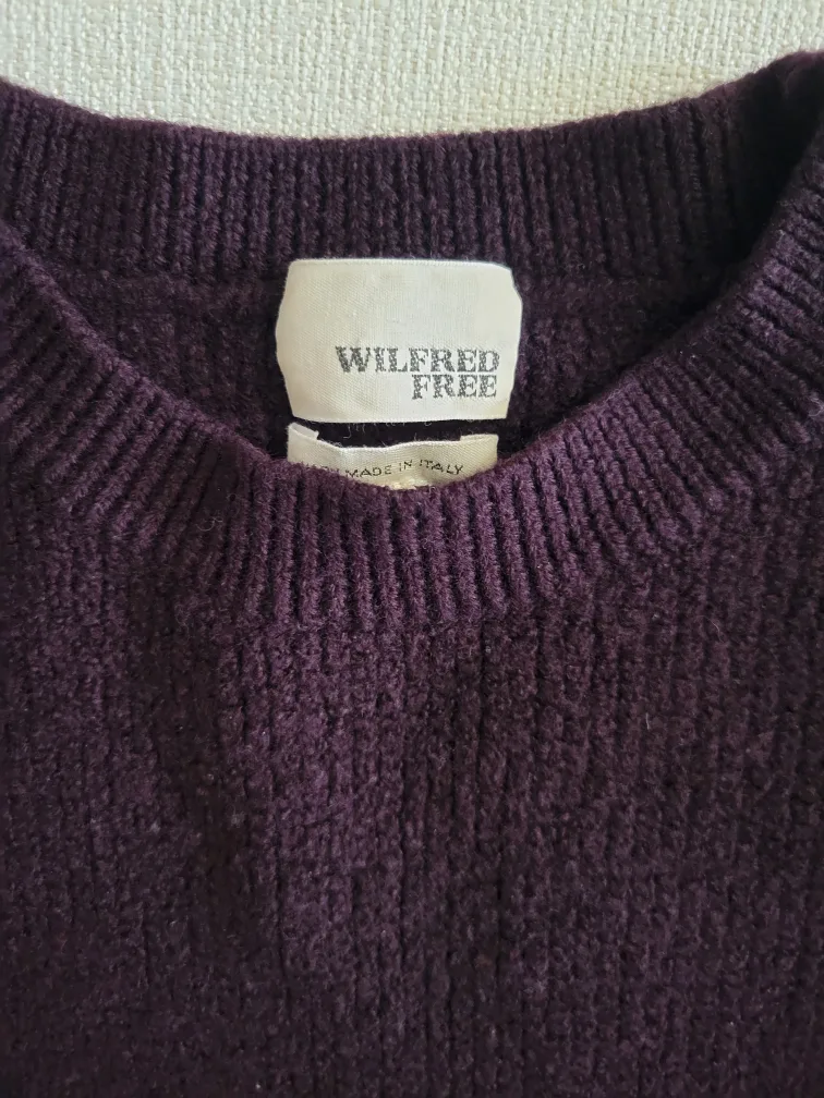 Wilfred Free Dark Purple Knit Sweater image indicator(3)