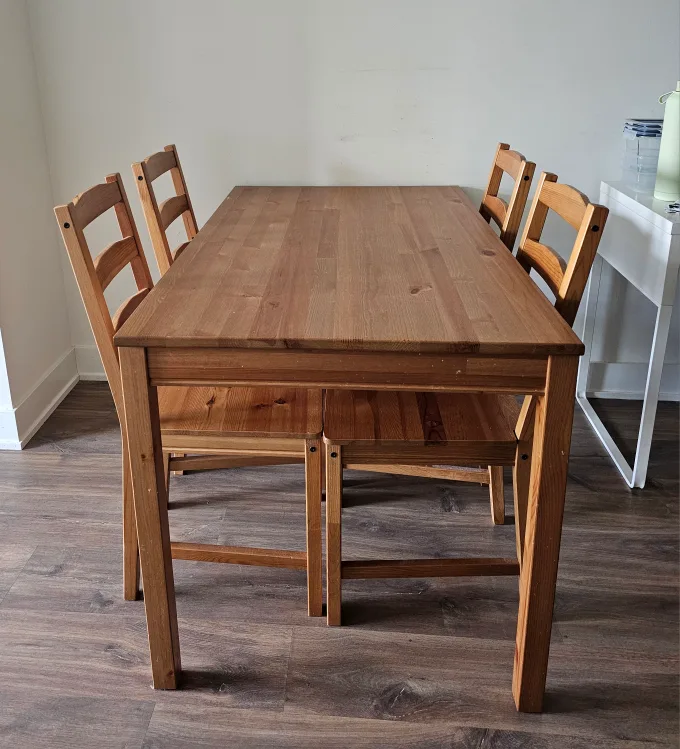 Ikea JOKKMOKK Table and 4 Chairs image indicator(2)