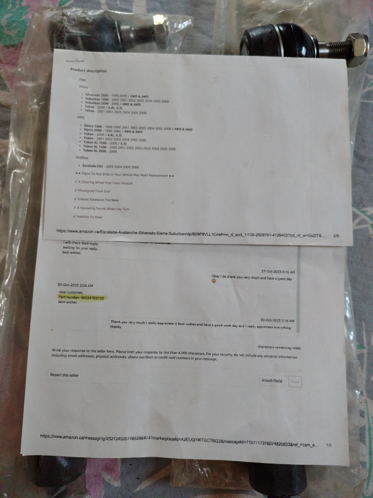 Tie Rod Assembly Pair - photo 2