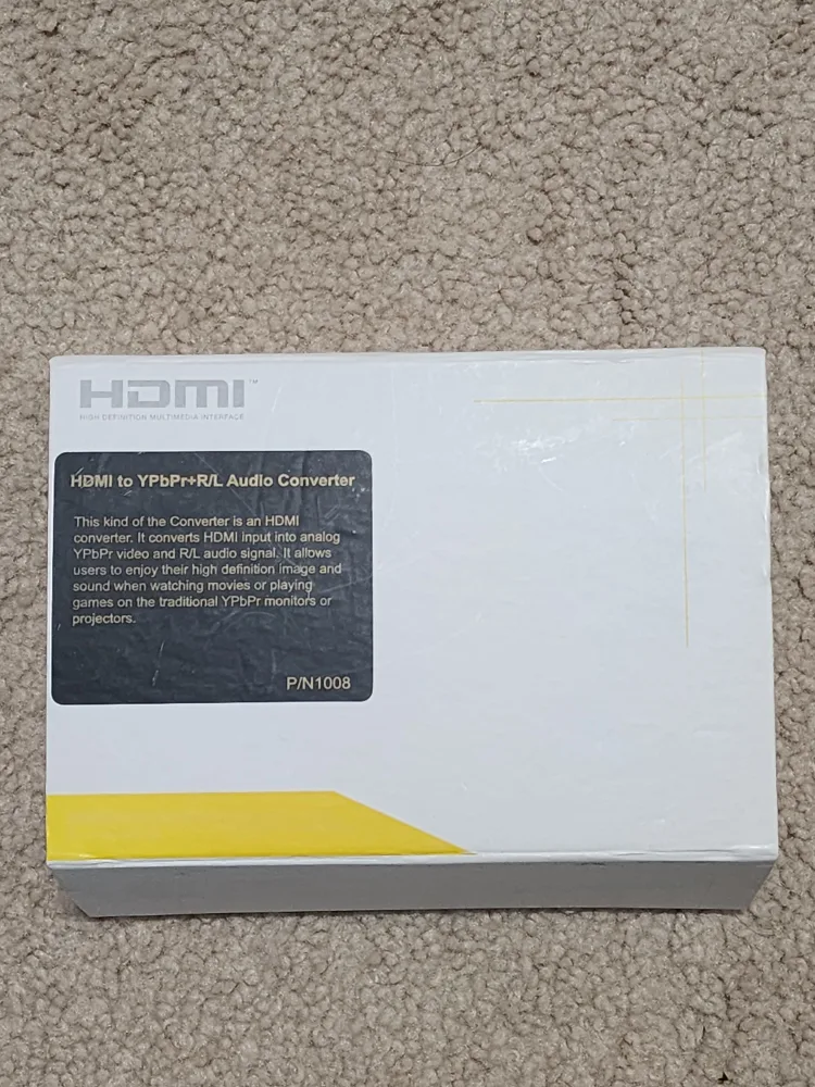 HDMI to YPbPr+RL Audio Converter - New in Box image indicator(8)