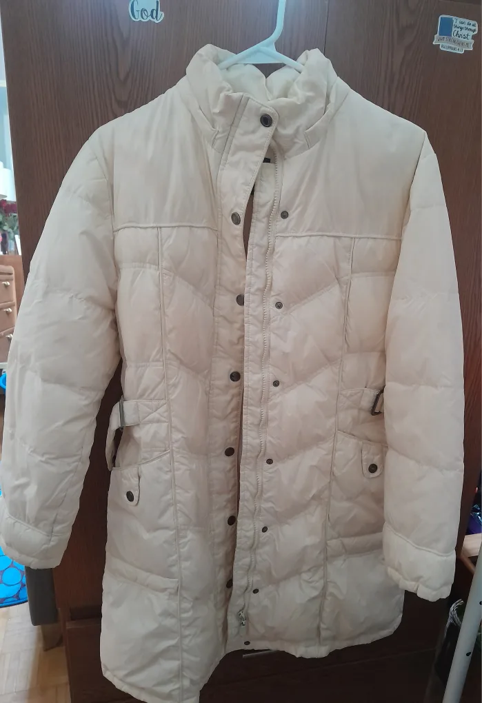 Cream-coloured puffer coat image indicator(2)