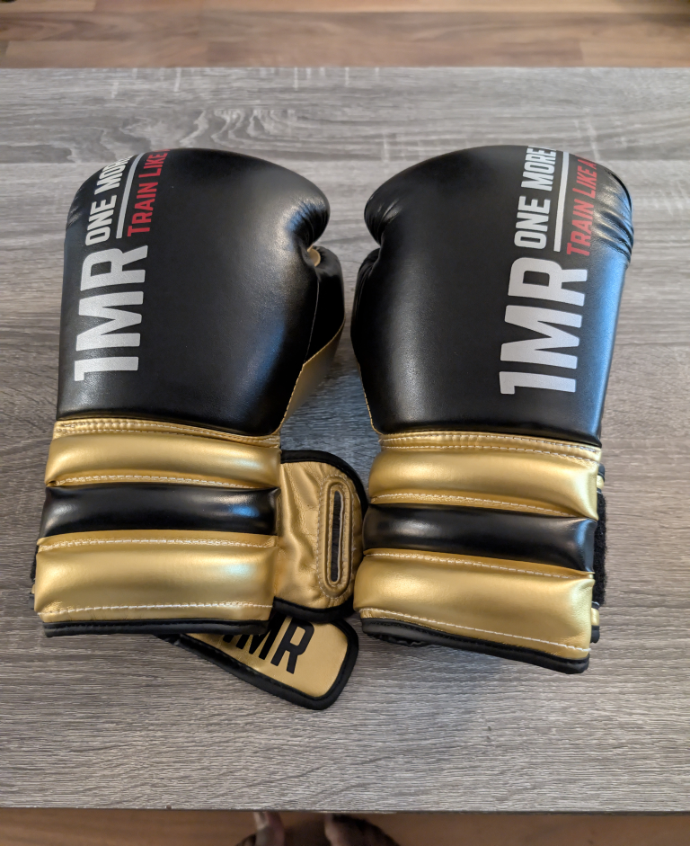16 oz boxing gloves and hand wraps