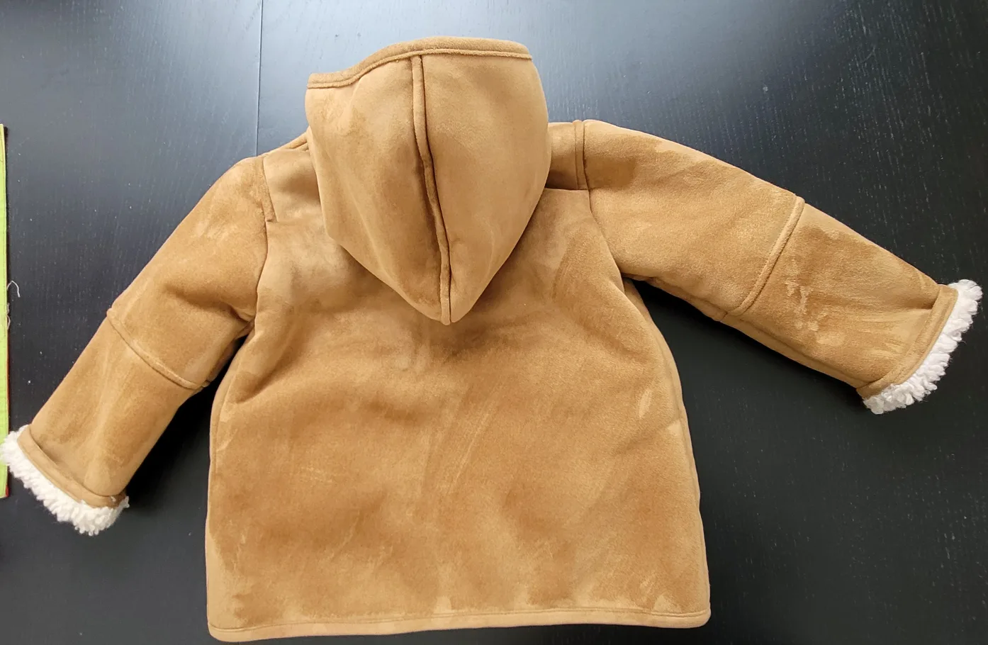 Zara Kids Brown Sherpa-Lined Hooded Jacket Size 4-5 Years image indicator(7)