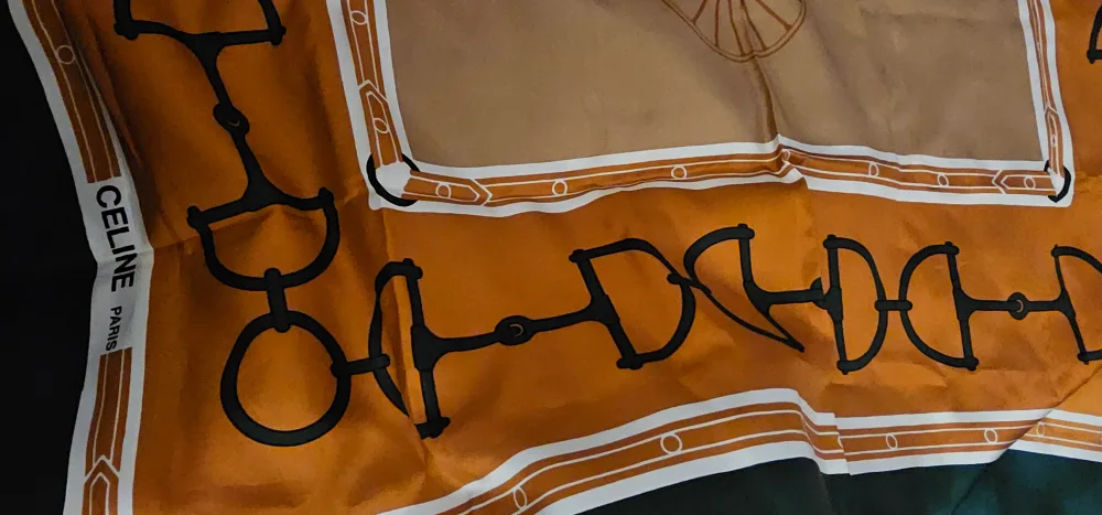 Vintage Celine 100% Silk Scarf Authentic image indicator(7)