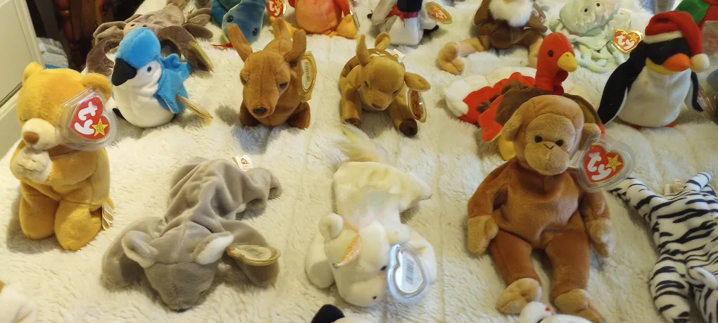 Huge Lot of Ty Beanie Babies Series 4 Original tagsags PE image indicator(6)