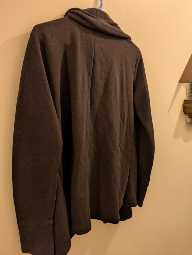 Women's Black Open-Front Cardigan - photo 2