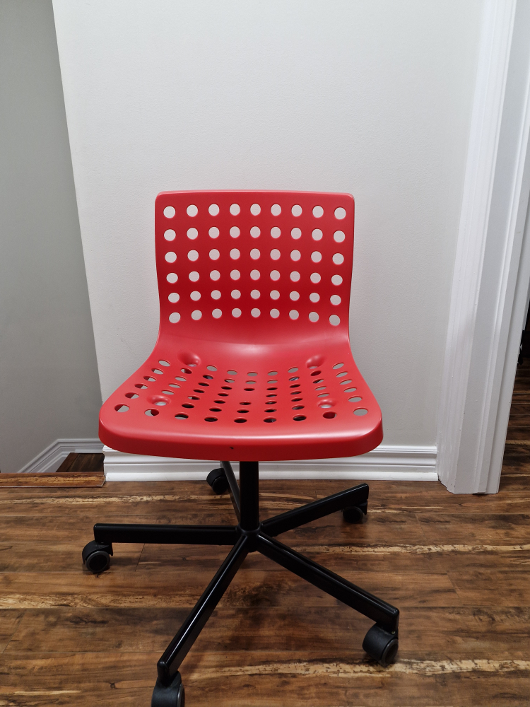 Red Ikea Swivel Chair