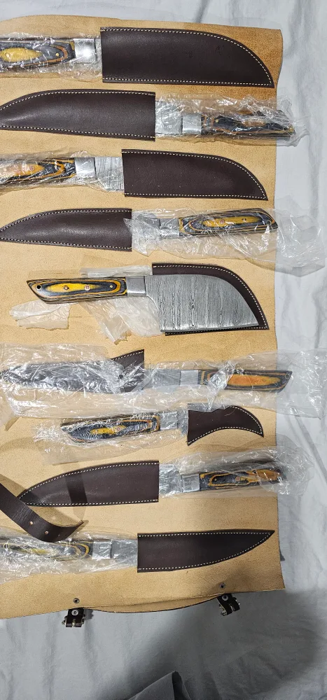 9-Piece & 7-piece Damascus Steel kitchen Knife Set image indicator(2)