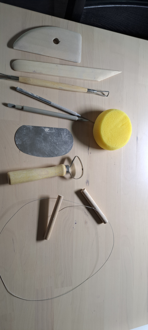 Pottery tools and supplies