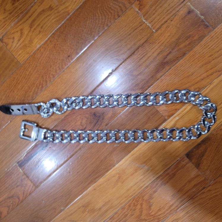 Armani exchange chunky Silver Chain Belt - photo 2