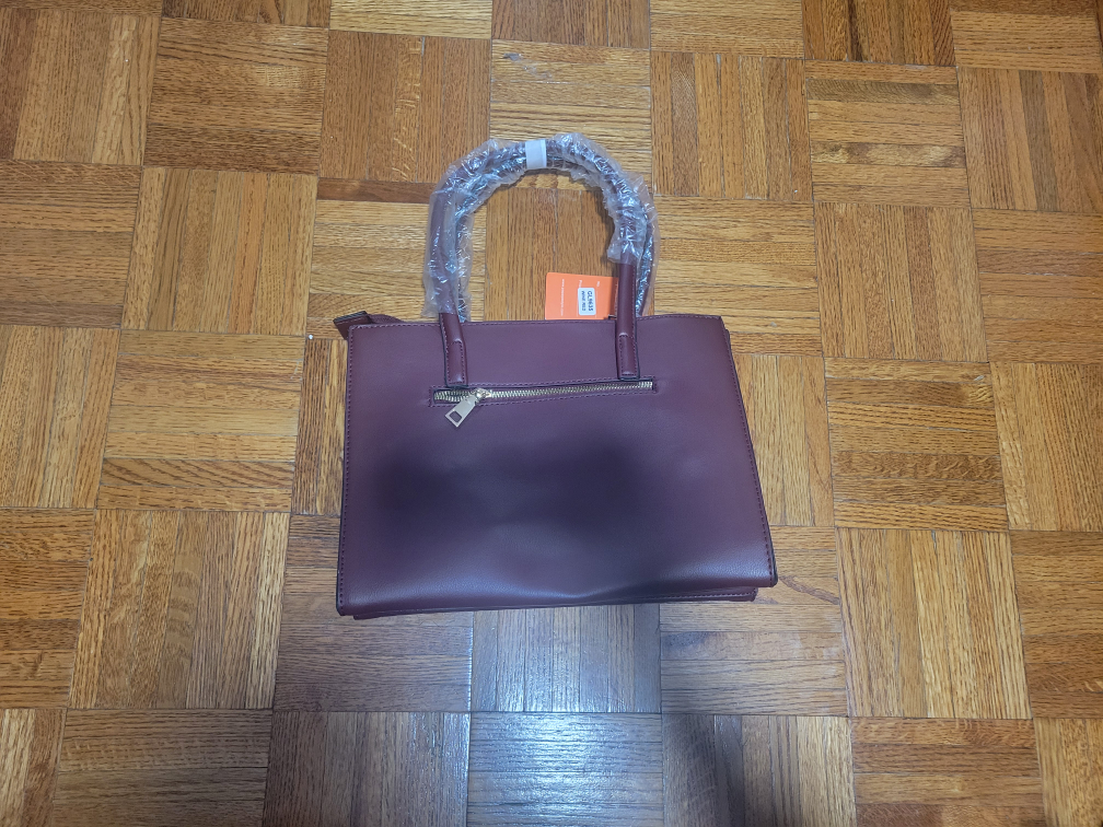 Papaya Handbag - Burgundy Studded Tote - photo 3