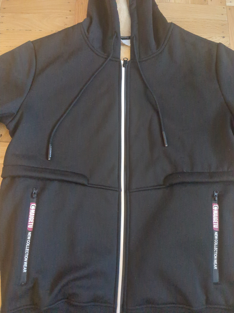 Black Fleece Lined Hoodie - photo 2