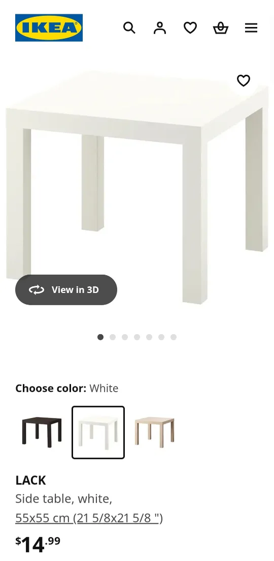 IKEA LACK Coffee & Side Tables - White image indicator(2)