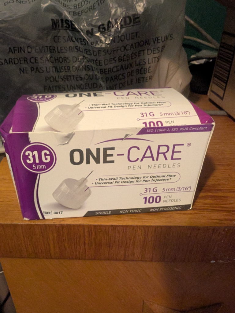 One-Care Pen Needles 31G 5mm (100 Count)