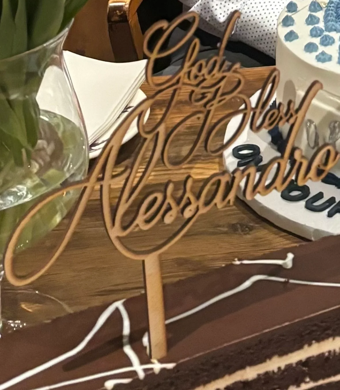 God Bless Alessandro cake topper & banner image indicator(6)
