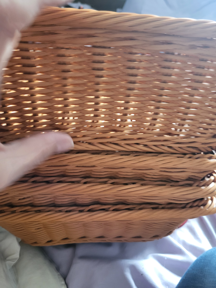 Set of 4 Woven Storage Baskets (plastic) - photo 2