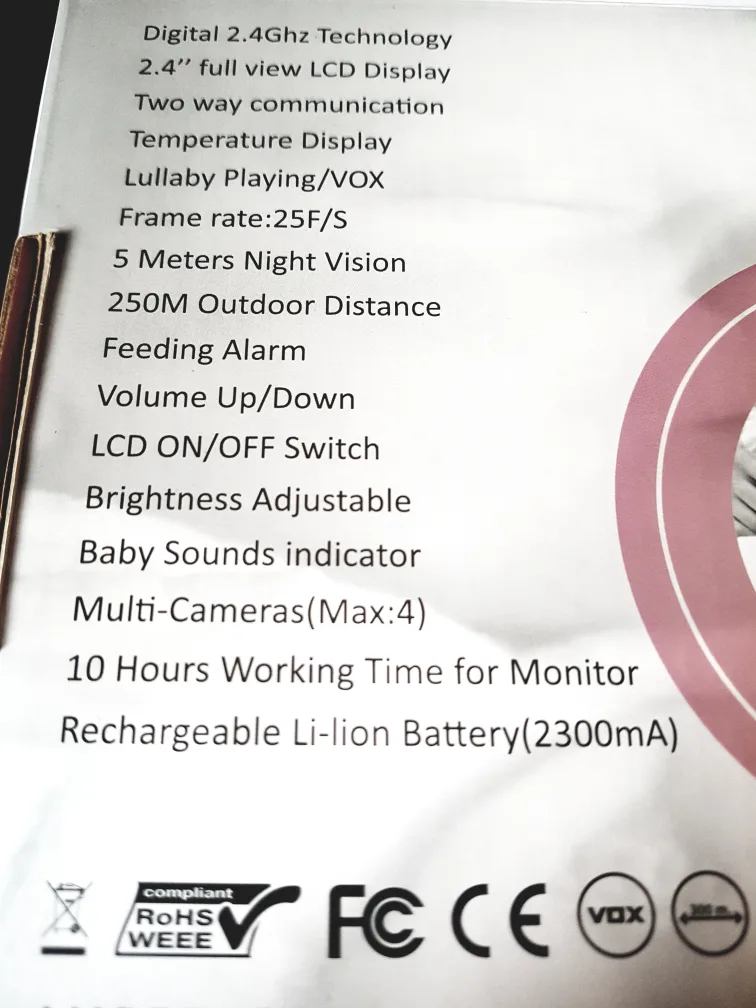 BRAND NEW BABY MONITOR WITH SCREEN image indicator(6)