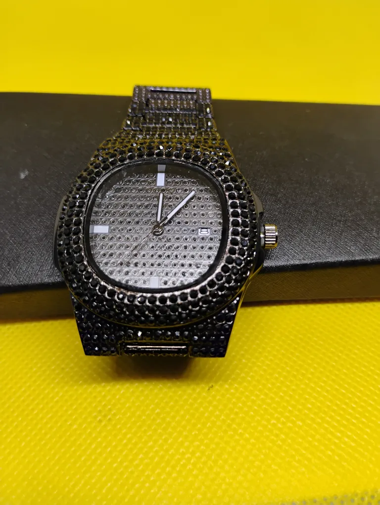Black Iced Out Watch image indicator(6)