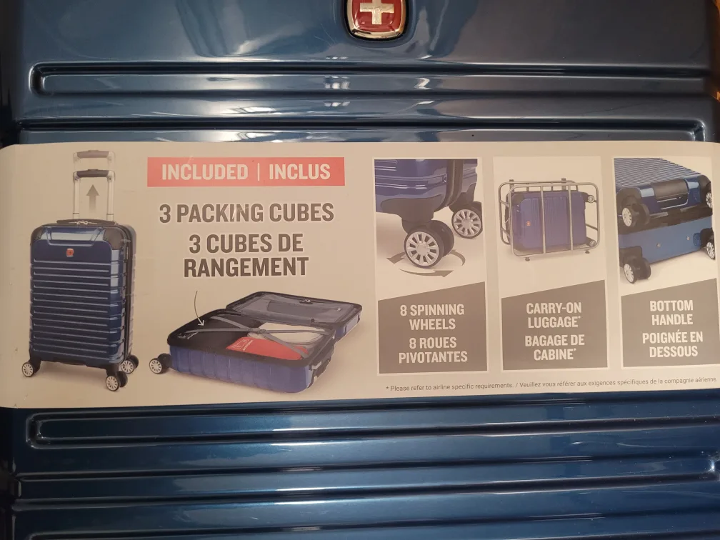 🏈SwissGear Energie II Carry-On Suitcase - Blue image indicator(4)