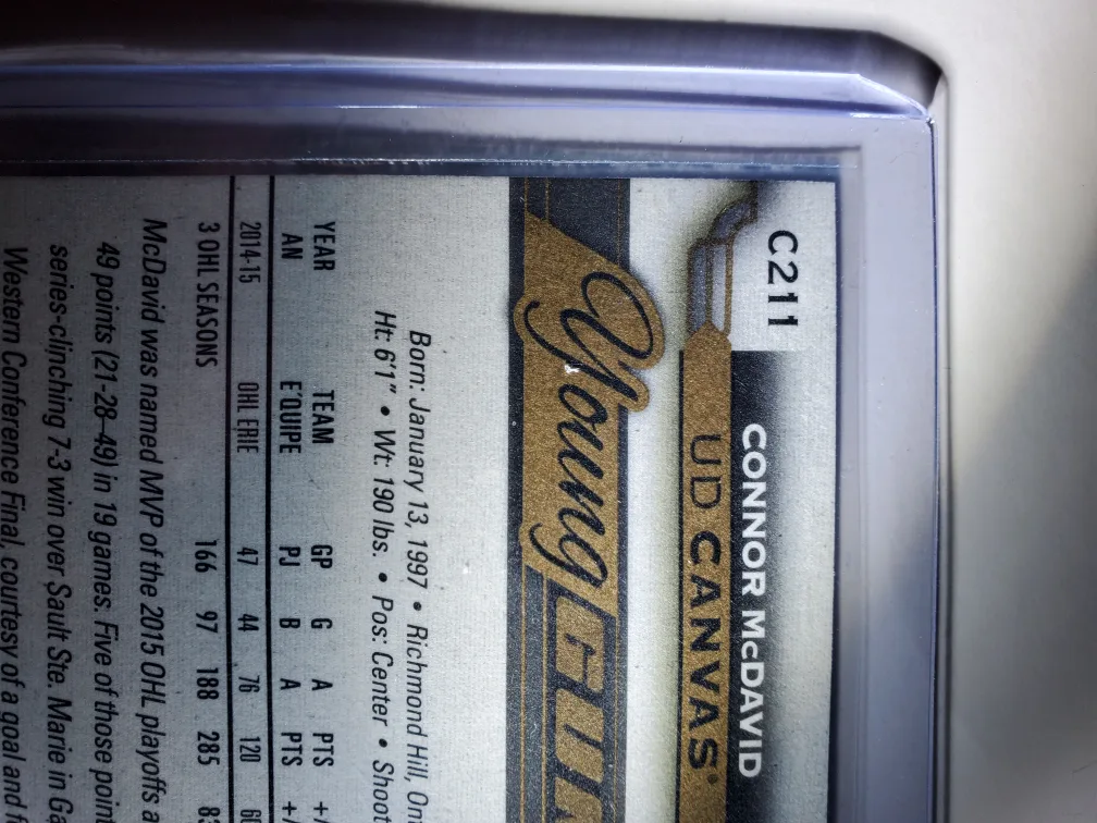 Connor McDavid Young Guns (Rookie) Canvas image indicator(6)