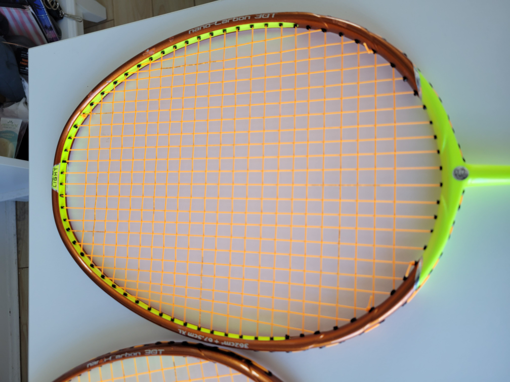 Pair of Black Knight Photon 30-T XL Badminton Racquets - photo 3